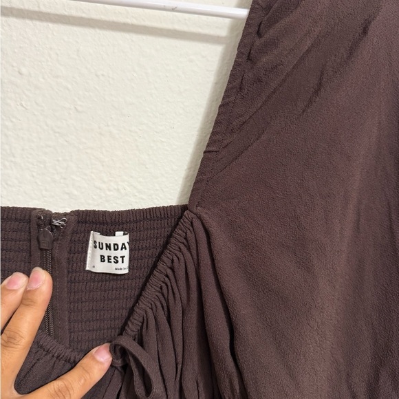 Sunday Best Delilah Mocha Dress - Picture 3 of 4